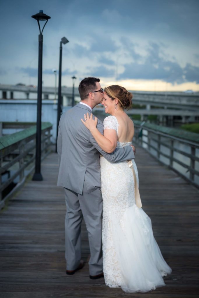Charleston Yacht Club Wedding Couple