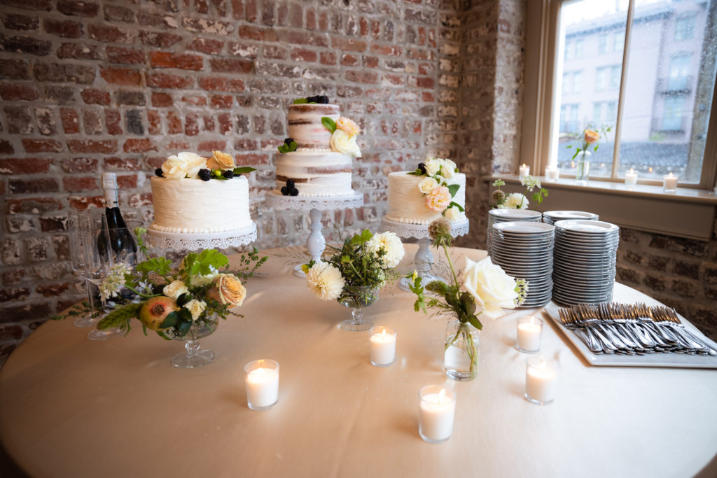 Wedding Cake at Merchants Hall