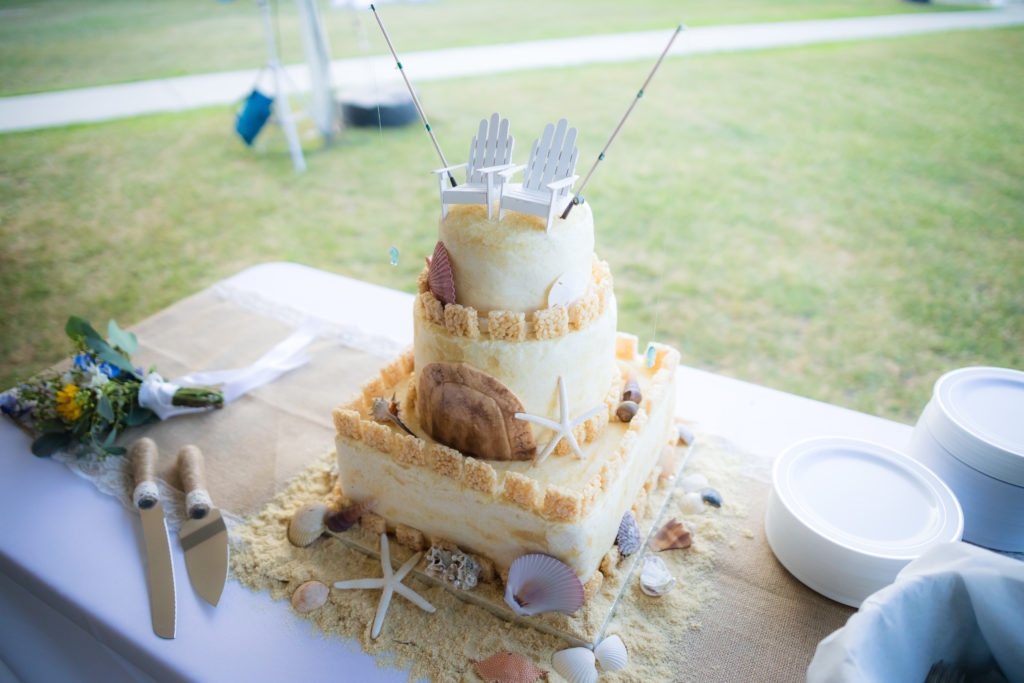 Edisto Beach Wedding Cake